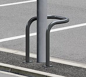 Schutzbügel BONO, zum Aufdübeln, Breite 550 mm, in DB 703 eisenglimmer