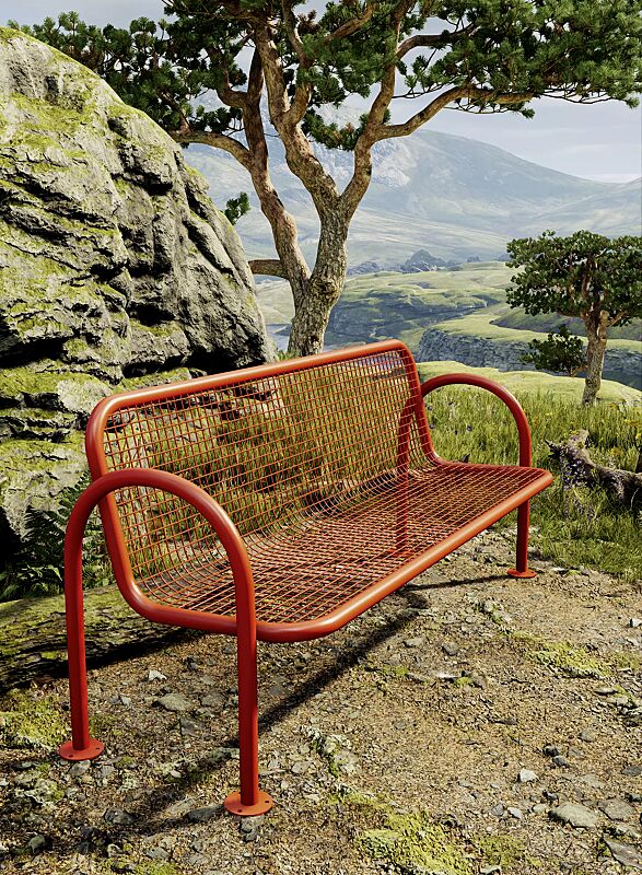 seniorenbank-aurina__shoKAT0060845 Seniorenbank AURINA zum Aufdübeln, in RAL 2002 blutorange