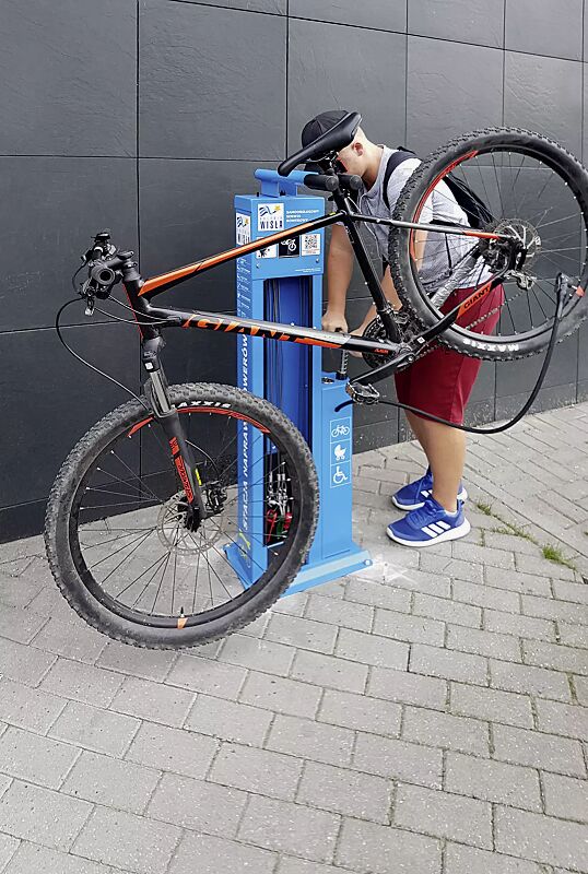 servicestation-assist__shoKAT0059092 Servicestation ASSIST, Modell "BASIC", pulverbeschichtet in RAL 5015 himmelblau