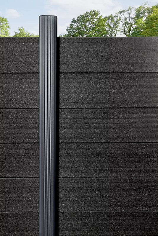 sicht--und-schallschutzwand-lynwood__shoKAT0071912 Detail: Grundstütze, Standardausführung für Sicht- und Schallschutzwand LYNWOOD in titangrau