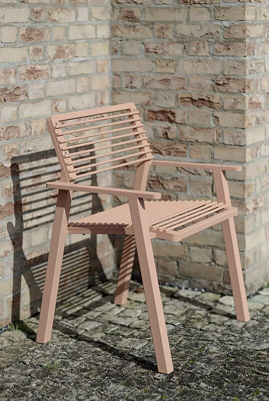 sitz-eger__shoKAT0073860 Sitz EGER MODERN mit Rücken- und Armlehnen, in RAL 3012 beigerot