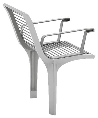 <div id="container" class="container">Senioren-Sitz EMAU SOLO mit Rückenlehne und Armlehnen, Stahlteile in RAL 9007 graualuminium</div>
