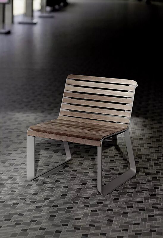 sitz-iglau__shoKAT0073841 Sitz IGLAU MODERN mit Rückenlehne, Breite 670 mm, Aluminium in RAL 9007 graualuminium