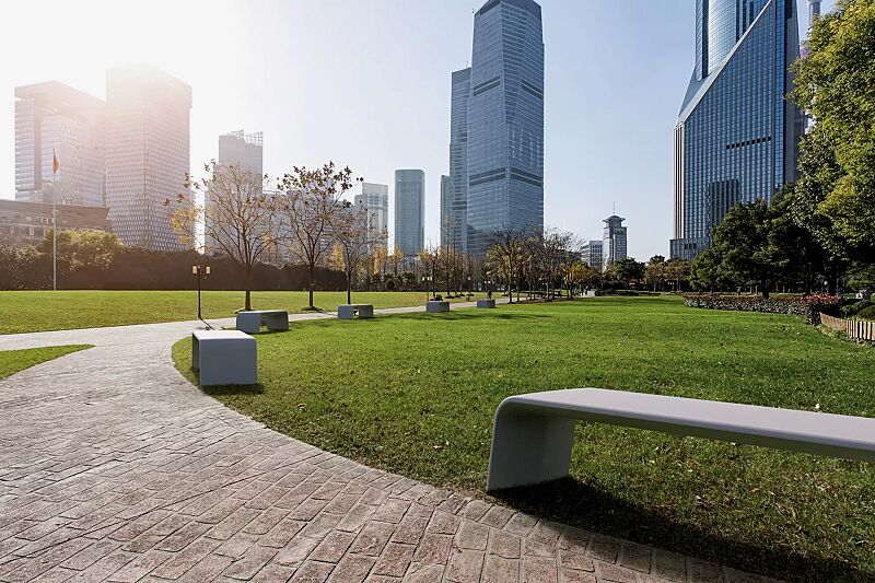 Sitzbank ALBA aus UTC®-Beton, in weiß