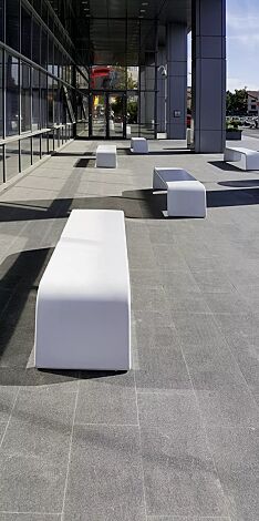 Sitzbank ALBA aus UTC®-Beton, in weiß