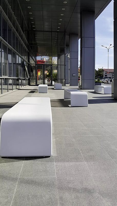 Sitzbank ALBA aus UTC®-Beton, in weiß