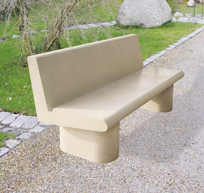Sitzbank ASTER aus Beton, in natur