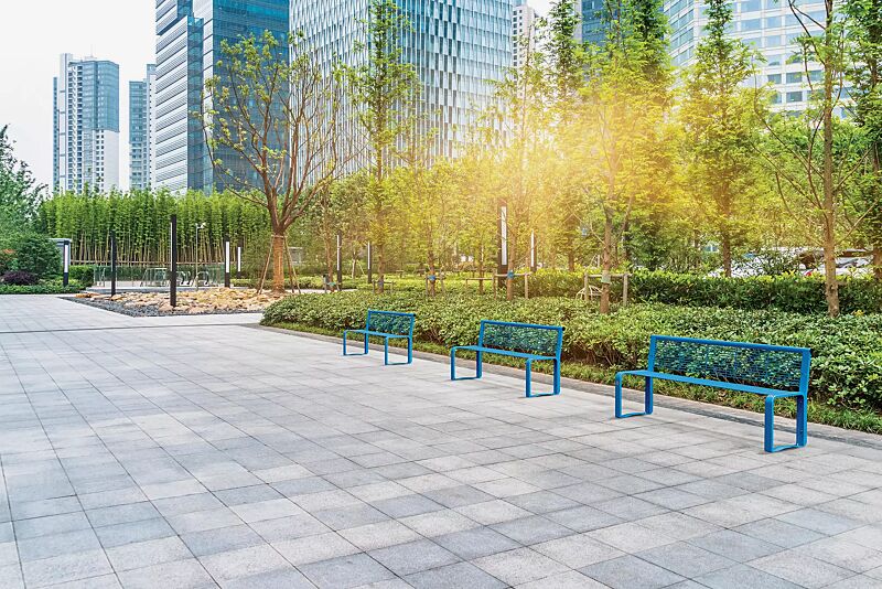 sitzbank-ethos__shoKAT0060004 Sitzbänke ETHOS mit Rückenlehne, in RAL 5015 himmelblau