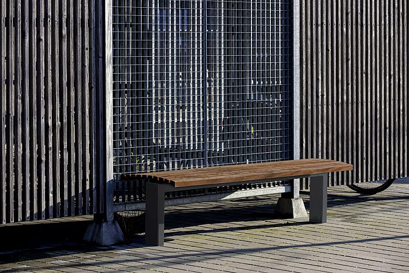 sitzbank-fjordpark__shoKAT0072157 Sitzbank FJORDPARK ohne Rückenlehne, Stahlteile in RAL 7024 graphitgrau