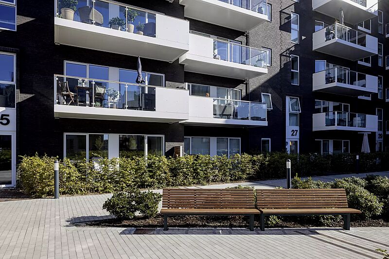 sitzbank-fjordpark__shoKAT0072162 Sitzbänke FJORDPARK mit Rückenlehne, Stahlteile in RAL 7016 anthrazitgrau