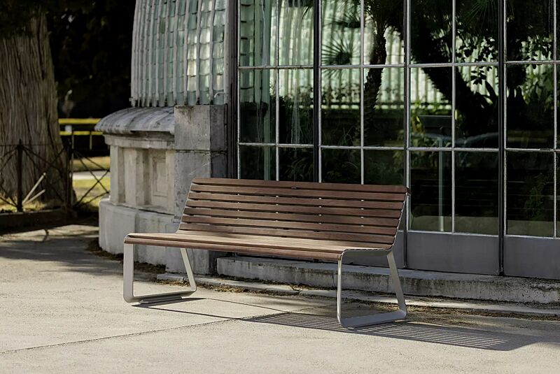 sitzbank-iglau__shoKAT0073834 Sitzbank IGLAU MODERN mit Rückenlehne, Breite 1870 mm in Aluminium natur