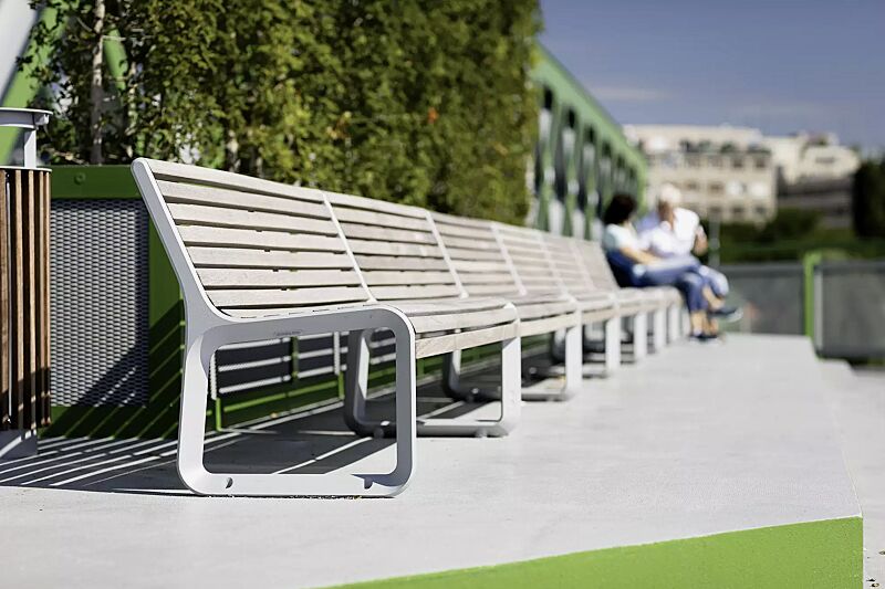 sitzbank-portiqoa__shoKAT0053718 Sitzbank PORTIQOA mit Rückenlehne, mit Robinienholzbelattung