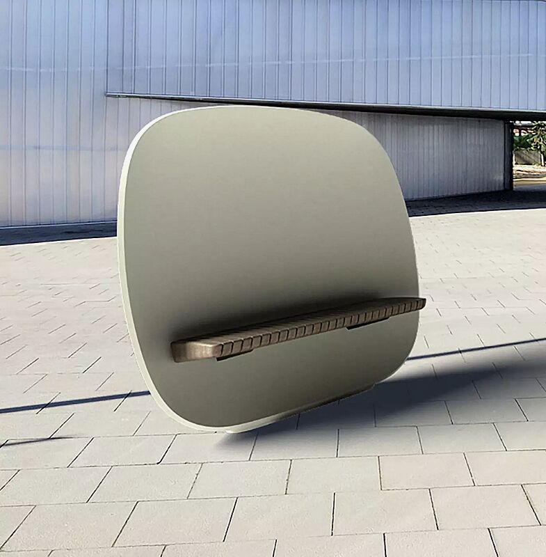 Sitzbank SATELLITE mit Robinienholzbelattung