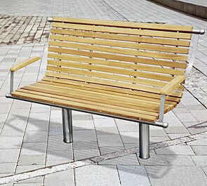 Sitzbank SAVONA INOX, 2-Sitzer