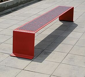 <div id="container" class="container">Sitzbank SINUS ohne Kunststoffnoppen, in RAL 3003 rubinrot</div>