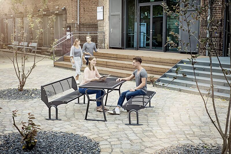 sitzbank-taurus__shoKAT0055594 Sitzbank TAURUS mit und ohne Rückenlehne und Tisch GAMMA, in DB 703 eisenglimmer