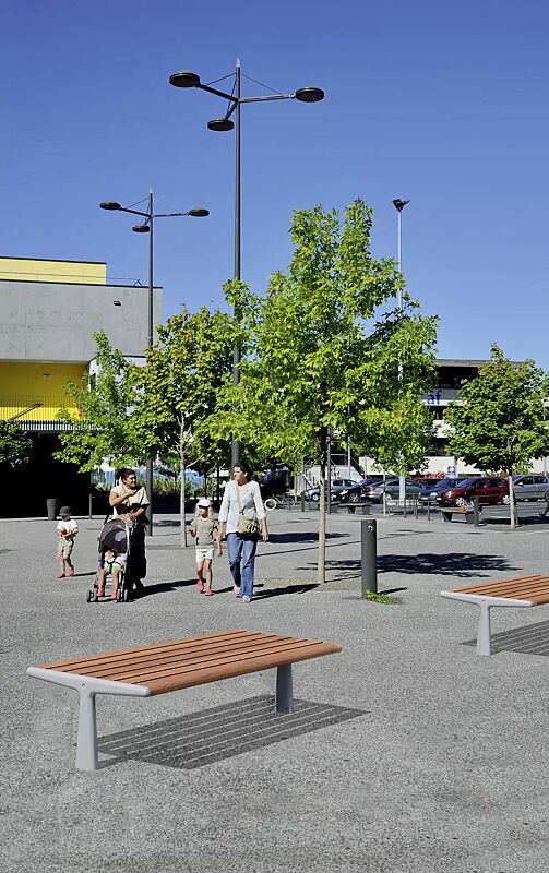 sitzbank-teo__shoKAT0061685 Sitzbank TEO ohne Rückenlehne, Gusseisenteile in RAL 7035 lichtgrau