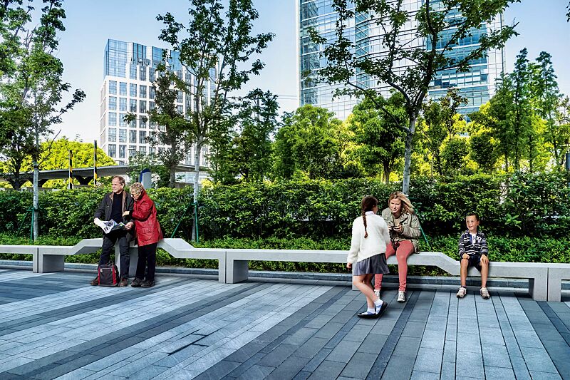 sitzbank-venezia__shoKAT0059291 Sitzbänke VENEZIA BABY und Seniorenbank VENEZIA OLD aus Beton, Sitzfläche geschliffen, in Granitoptik weiß