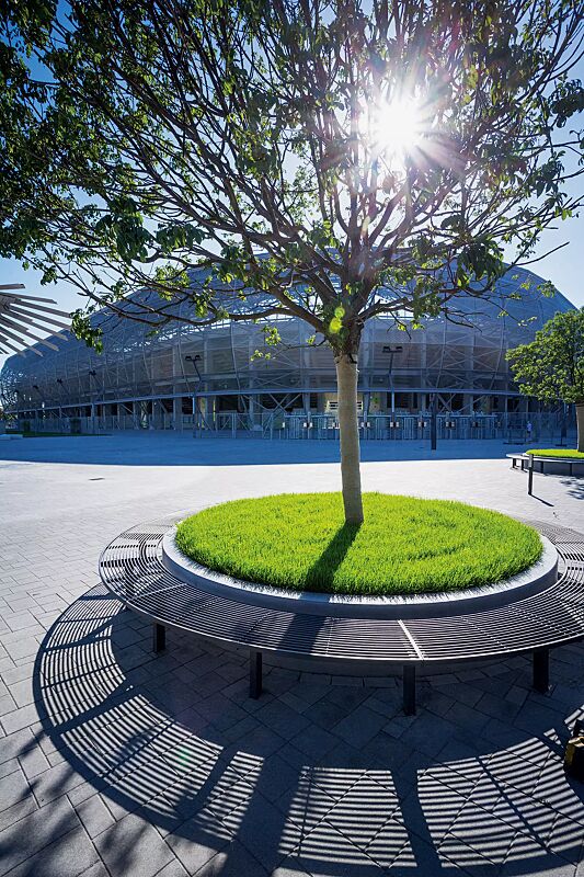 sitzbank-vera-solo__shoKAT0052130 Sitzbank VERA SOLO bestehend aus Einzelelementen, gebogen 90°, modular erweiterbar, in DB 703 eisenglimmer