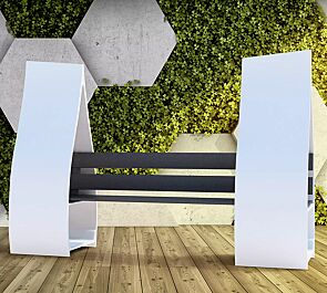 Sitzbank VINGAR mit Rückenlehne