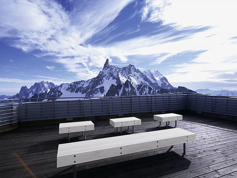 sitzbank-woody__shoKAT0053162 Sitzbänke WOODY ohne Rückenlehne, mit Kiefernholzbelattung lackiert in park white