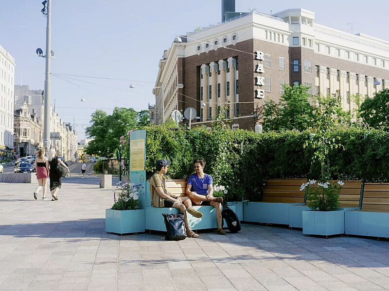 sitzinsel-tasku__shoKAT0072994 Sitzinsel TASKU, bestehend aus verschiedenen Elementen, in RAL 6027 lichtgrün