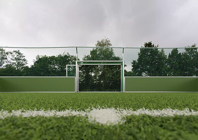 Soccer-Court ARANO, Spielfläche 40 x 20 m, Netzfarbe grün (auf Anfrage)