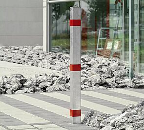 <div id="container" class="container">Sperrpfosten CADIZ feuerverzinkt, mit Abschlusskappe aus Stahl</div>