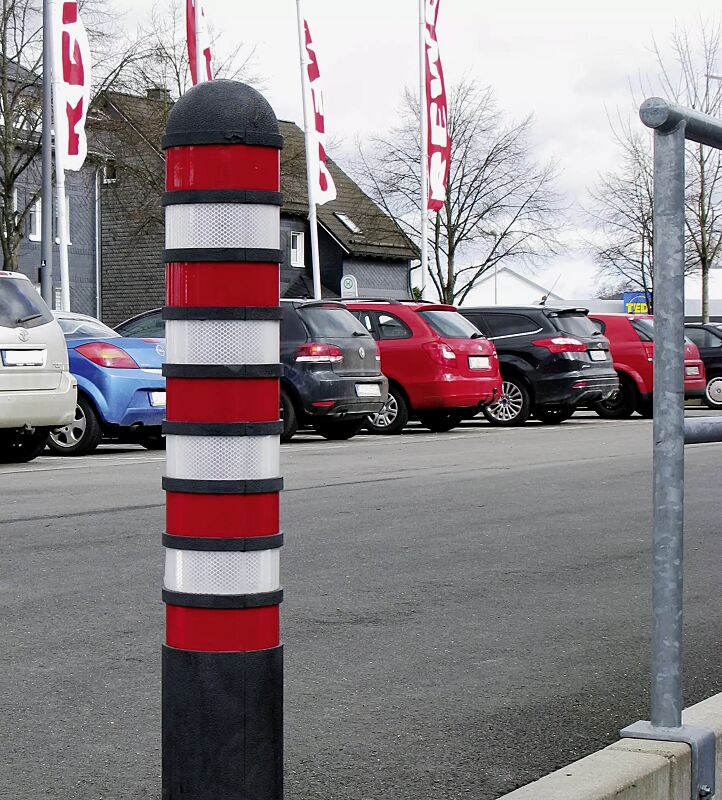 sperrpfosten-elastik__shoKAT0058505 Sperrpfosten ELASTIK mit 9 Streifen, auf Anfrage