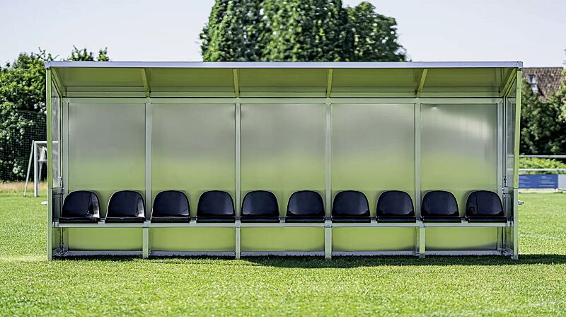 spielerkabine-calcio__shoKAT0075081 Spielerkabine CALCIO, 10 Sitze in schwarz