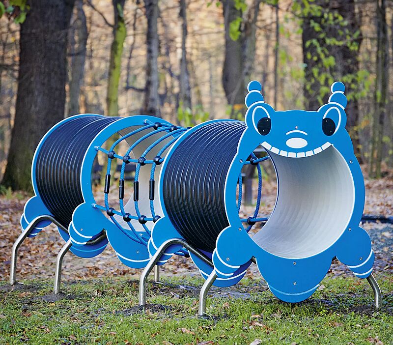 Spieltunnel ROSALIE in RAL 5015 himmelblau