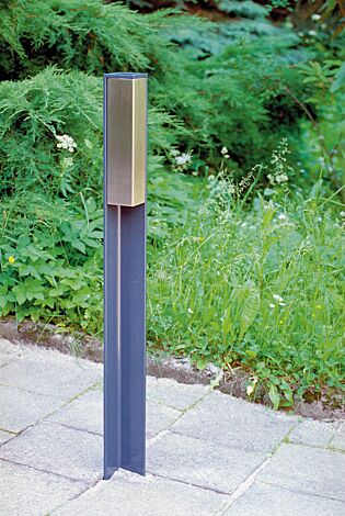 Standascher VALET, 1 Liter, zum Aufdübeln, Stahlteile in RAL 7016 anthrazitgrau