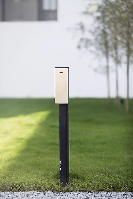 standascher-valet__shoKAT0056737 Standascher VALET, 2 Liter, zum Aufdübeln, Stahlteile in RAL 7016 anthrazitgrau