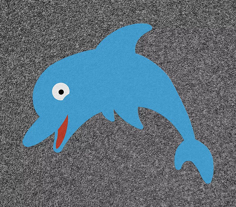 Thermoplastische Bodenmarkierung DELPHINE