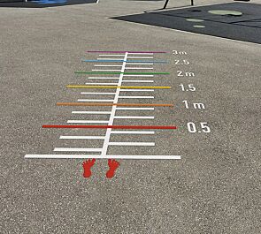 Thermoplastische Bodenmarkierung MAREEL