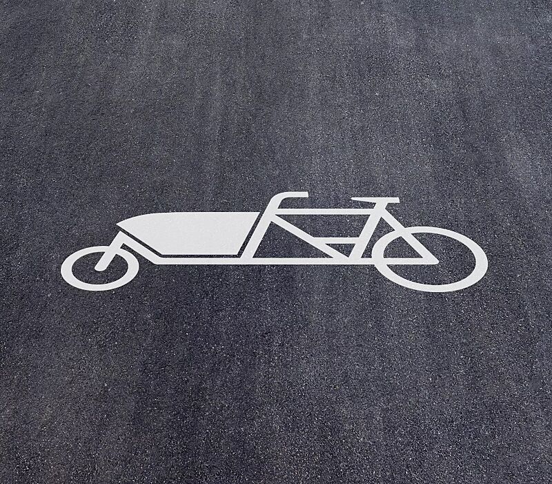 Thermoplastische Markierung LASTENRAD