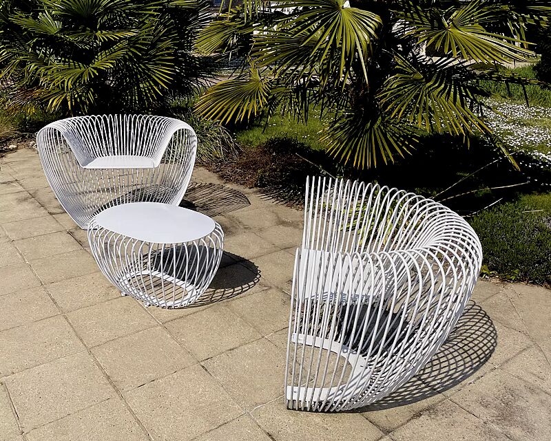 tisch-bubble__shoKAT0066137 Sitz und Tisch BUBBLE in RAL 9016 verkehrsweiß