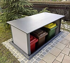 <div id="container" class="container">Unterflur-Müllbehälterschrank HIDEOUT für Tonnengröße 3 x 120 Liter</div>
