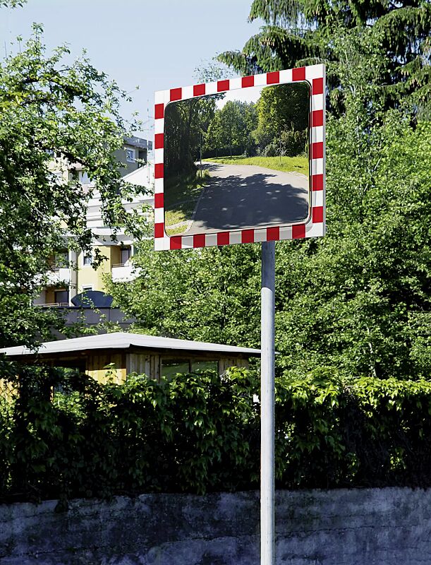 verkehrsspiegel-lomont__shoKAT0075928 Verkehrsspiegel LOMONT zur Pfostenbefestigung an Rohrpfosten PERI (Zubehör)