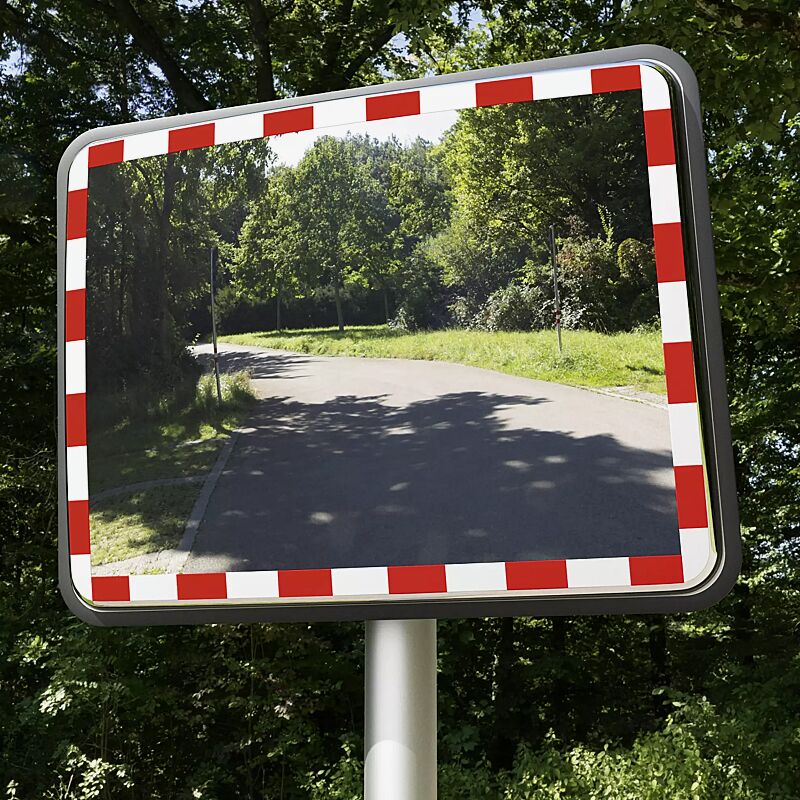 verkehrsspiegel-raze__shoKAT0075963 Verkehrsspiegel RAZE zur Pfostenbefestigung an Rohrpfosten PERI (Zubehör)