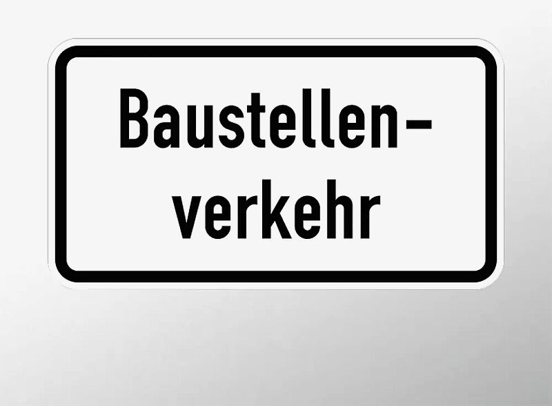 Verkehrszeichen: Baustellenverkehr