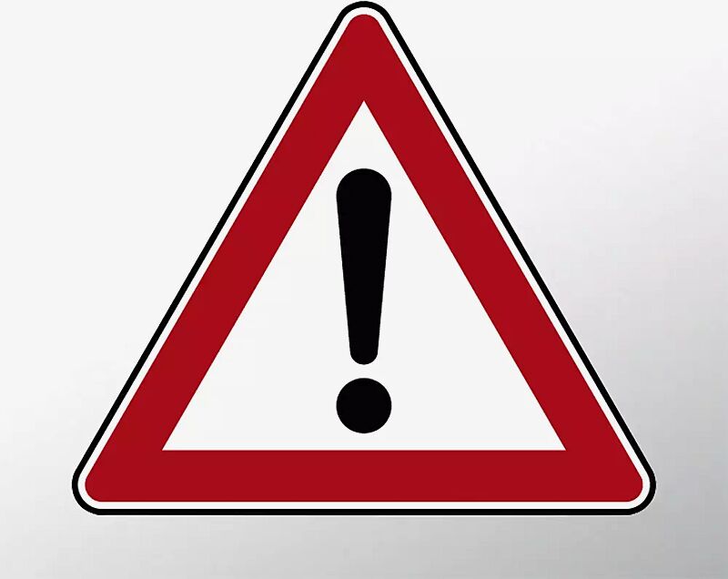 Verkehrszeichen: Gefahrstelle