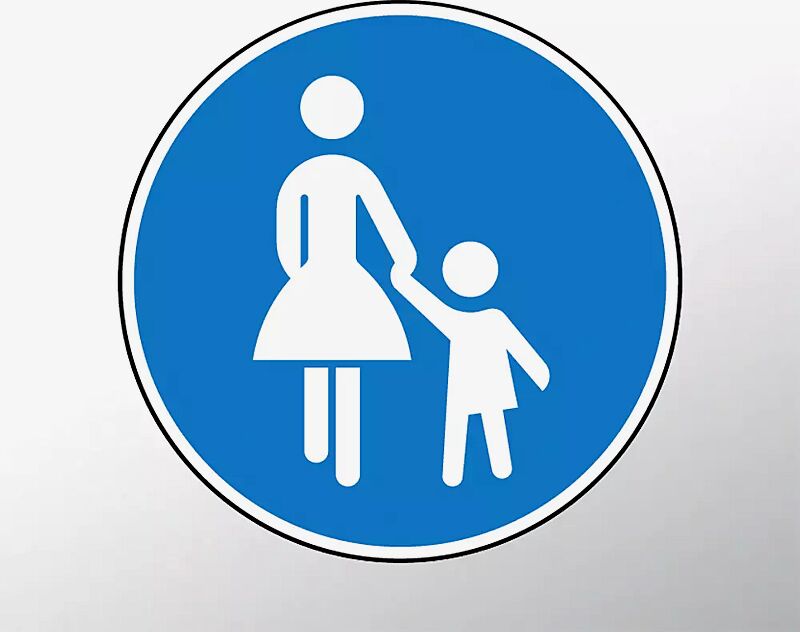 Verkehrszeichen: Gehweg