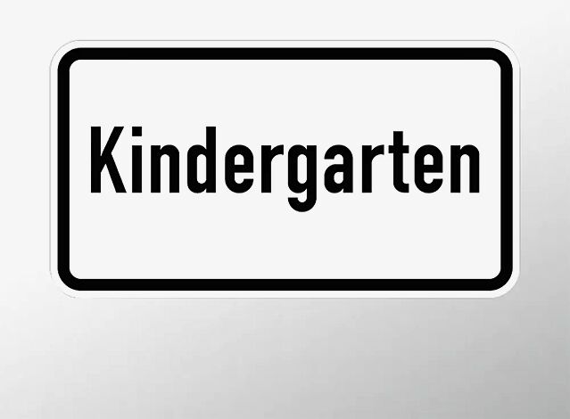 Verkehrszeichen: Kindergarten