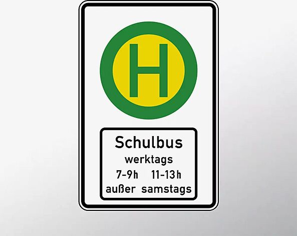 Verkehrszeichen: Schulbushaltestelle