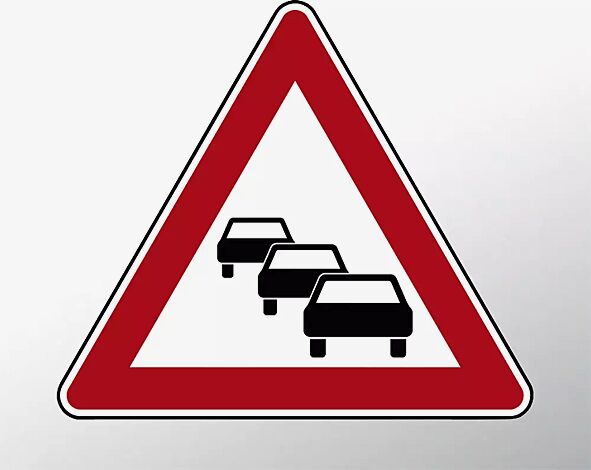Verkehrszeichen: Stau