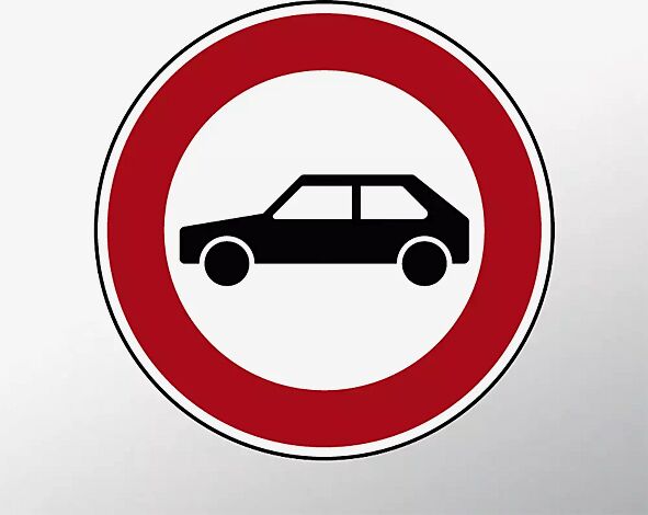 Verkehrszeichen: Verbot für Personenkraftwagen