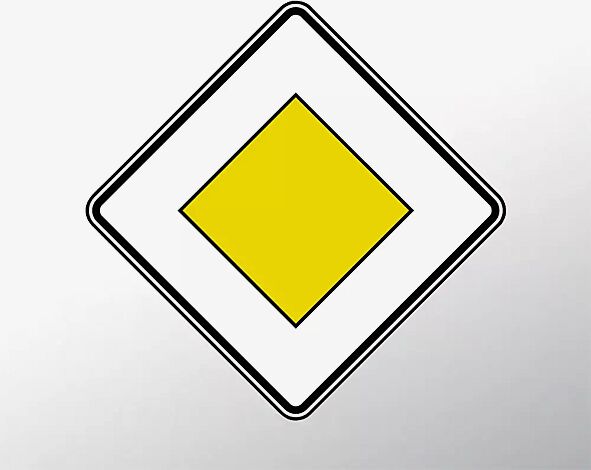 Verkehrszeichen: Vorfahrtsstraße