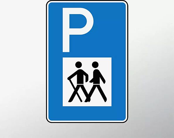 Verkehrszeichen: Wanderparkplatz