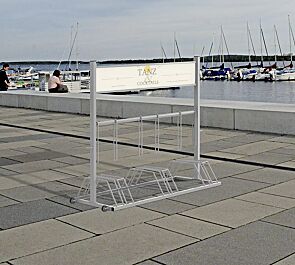 <div id="container" class="container">Werbefahrradständer AMARILLO mit Werbeschild (Zubehör)</div>